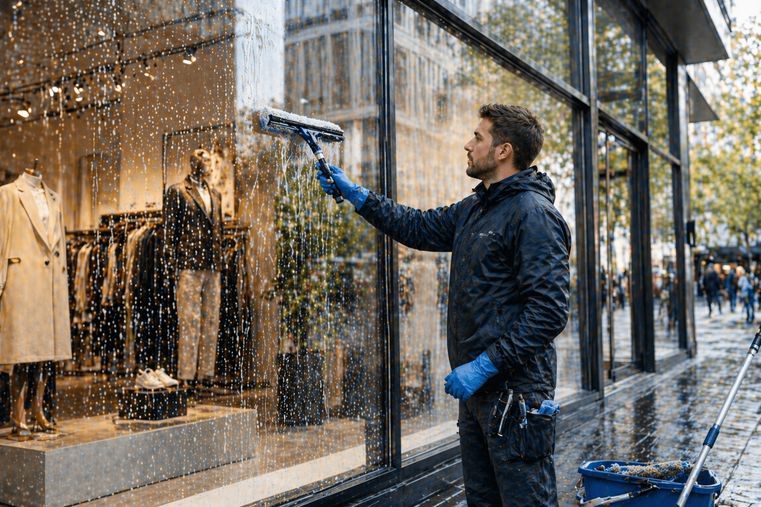 Schaufensterreinigung in Leipzig